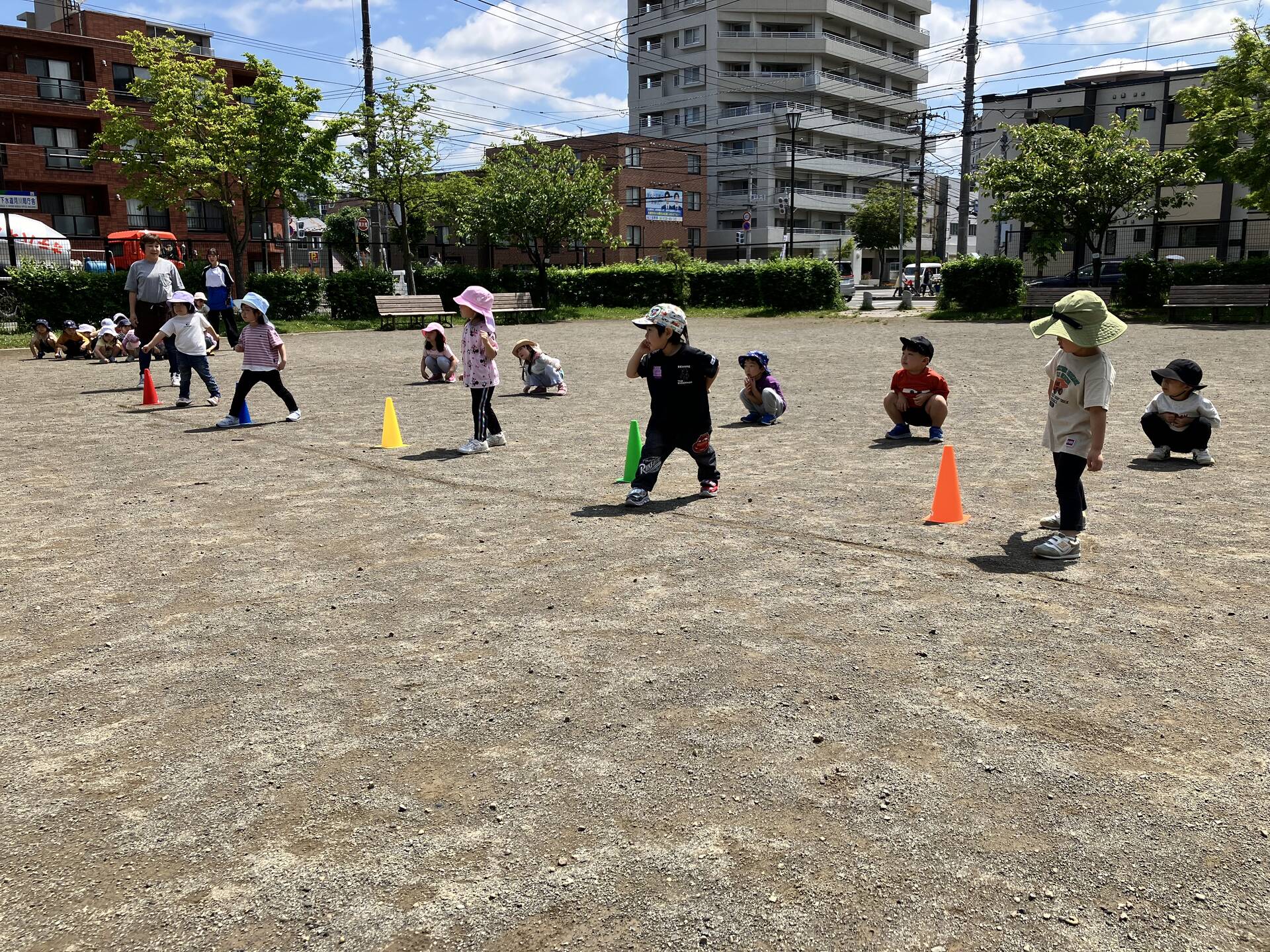 運動会の練習